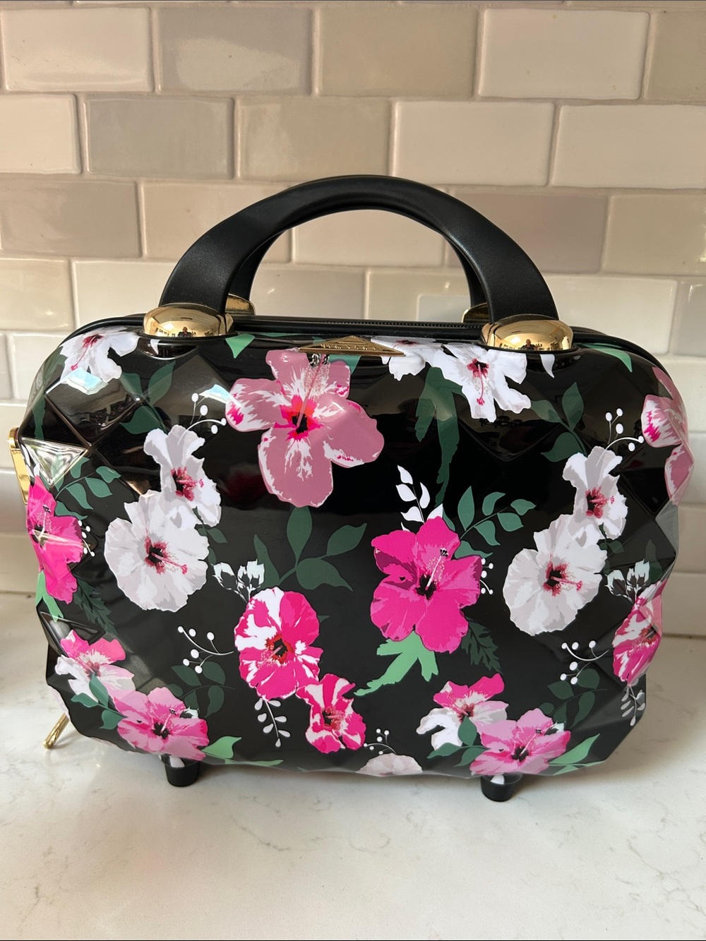Triforce Elite Hardside 12" Beauty Travel Makeup Case w/ Mirror